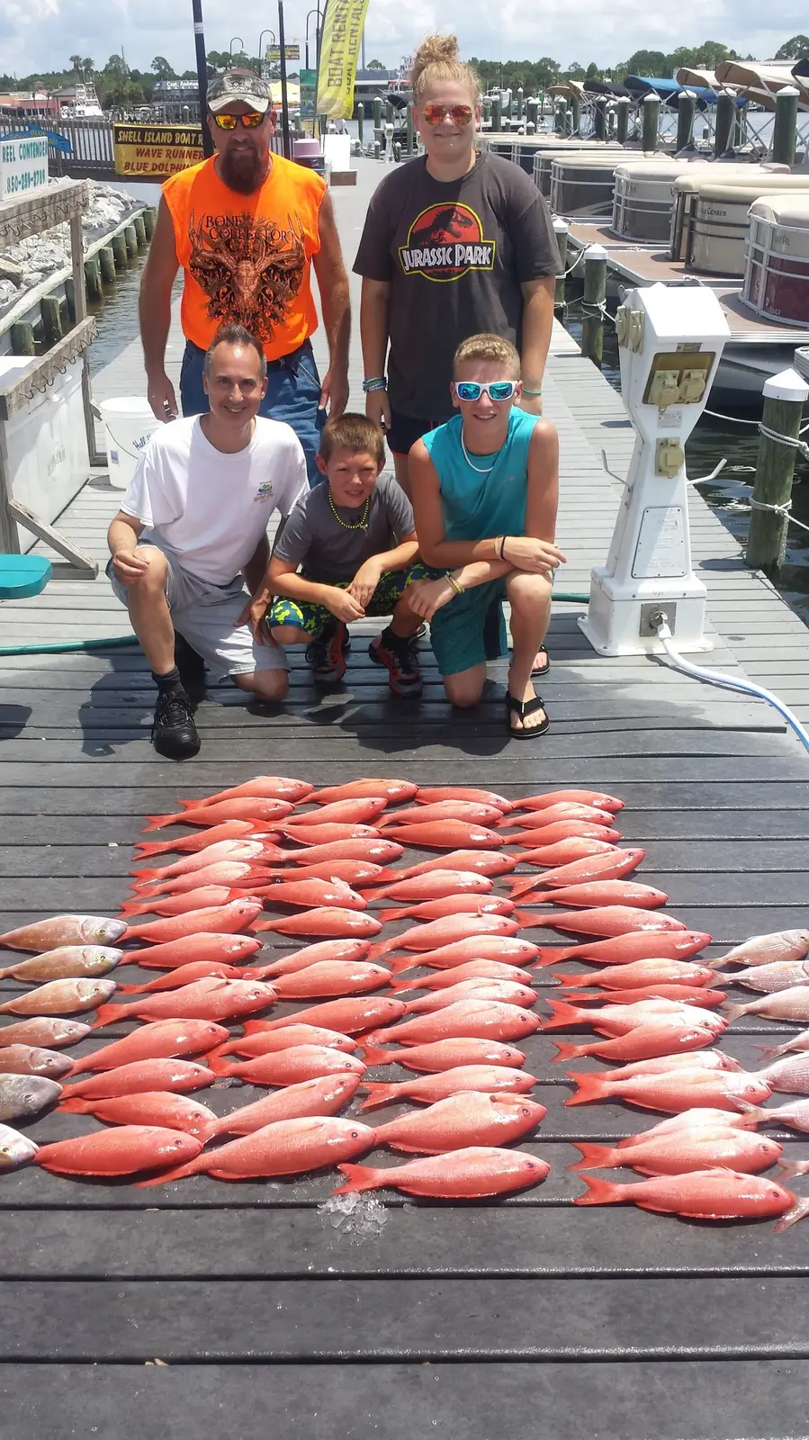 Red snapper and king mackerel from a recent charter (8)