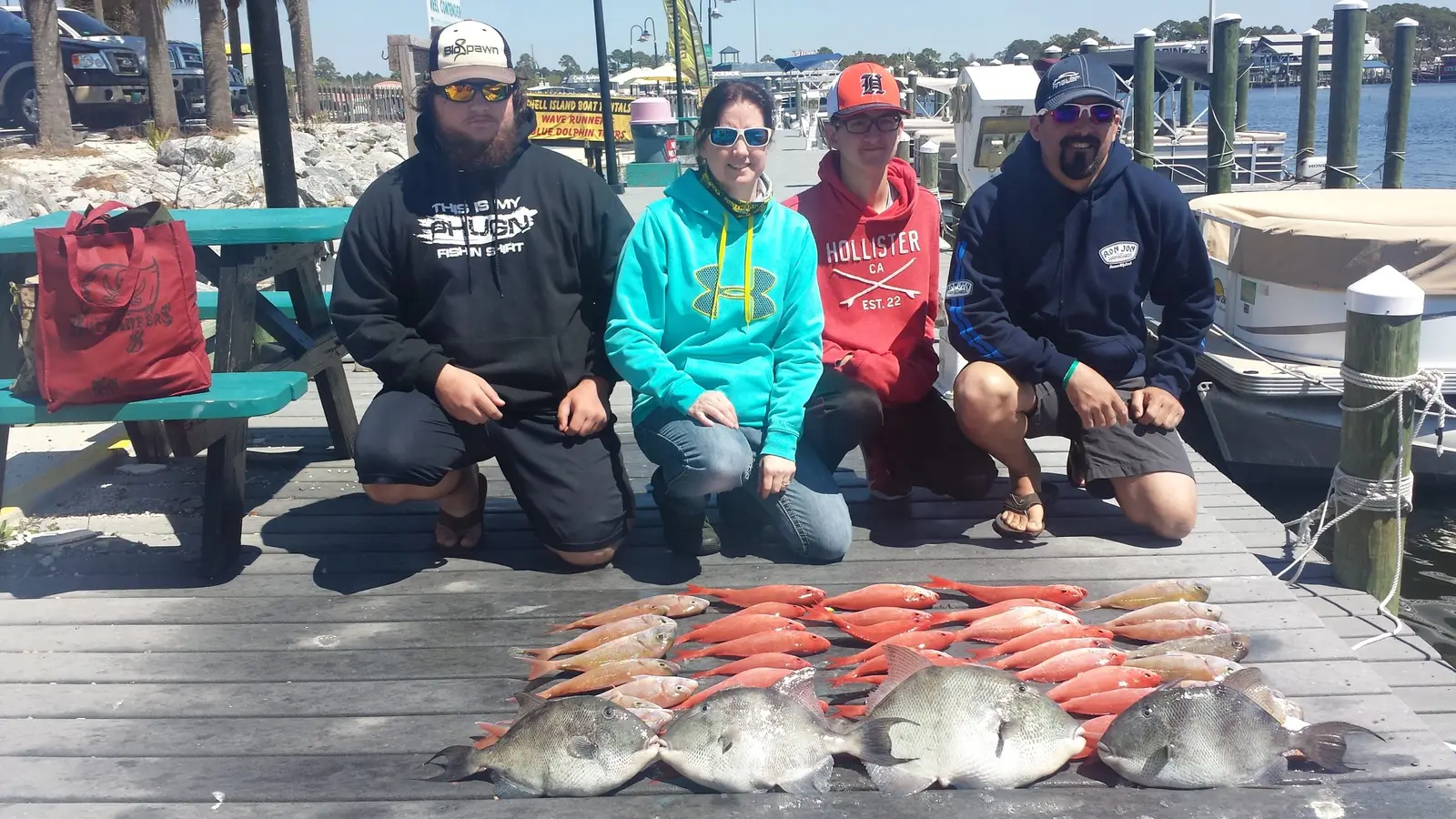 Anglers on the dock after a Reel Contender trip (15)