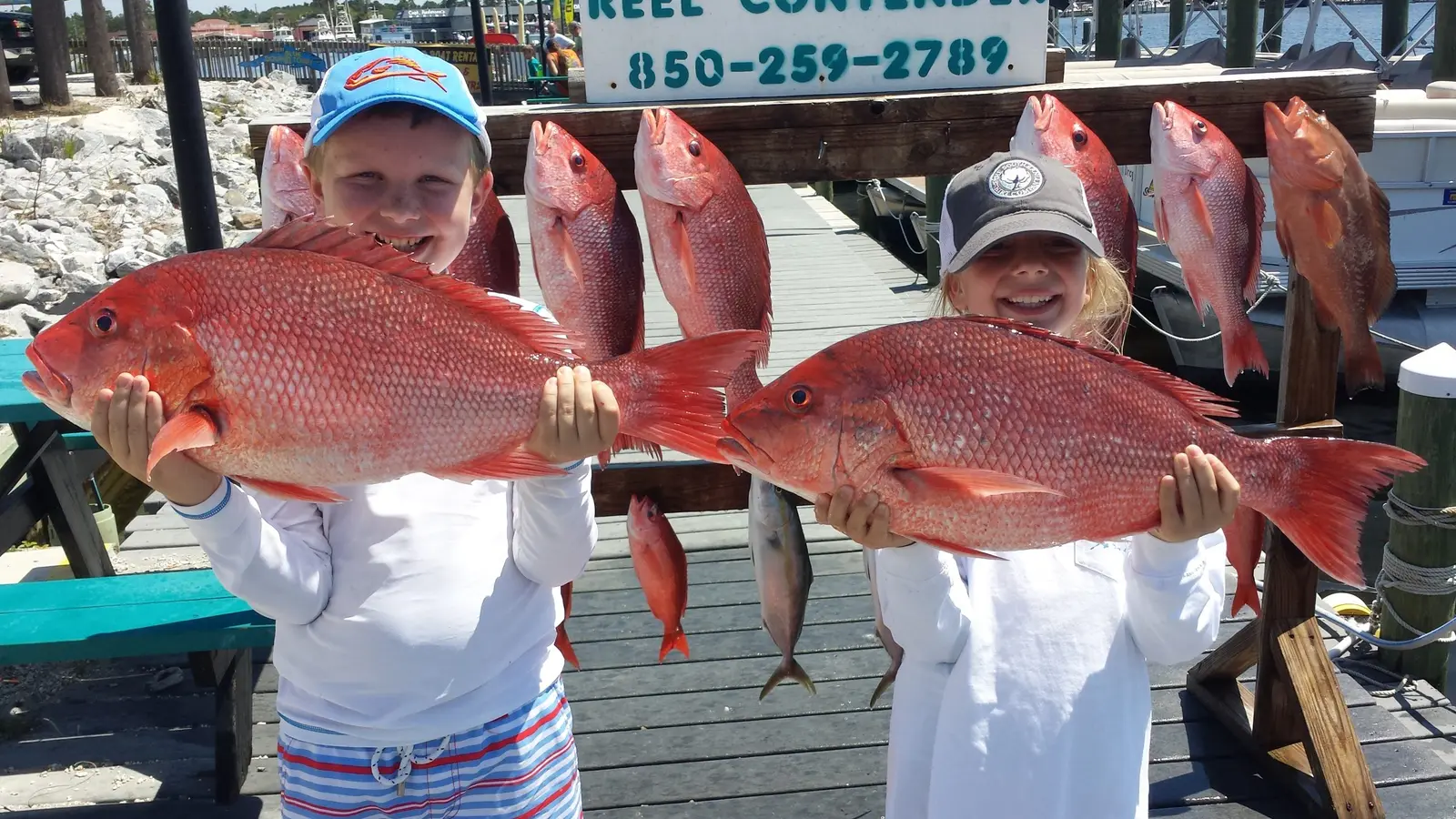 Anglers on the dock after a Reel Contender trip (20)