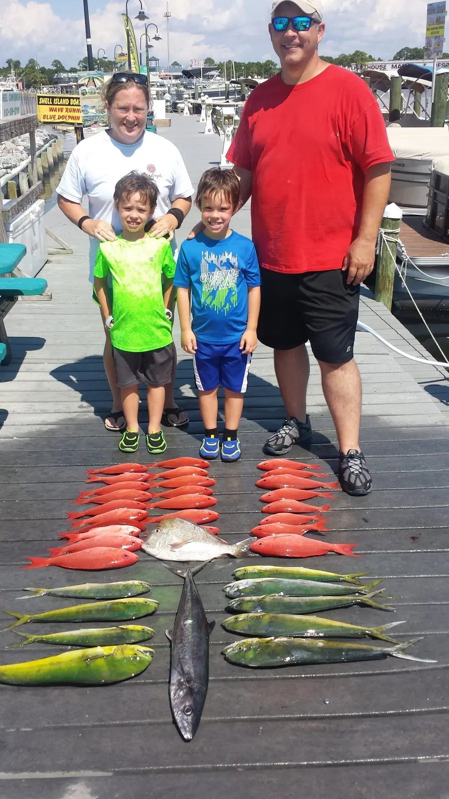 Anglers on the dock after a Reel Contender trip (25)