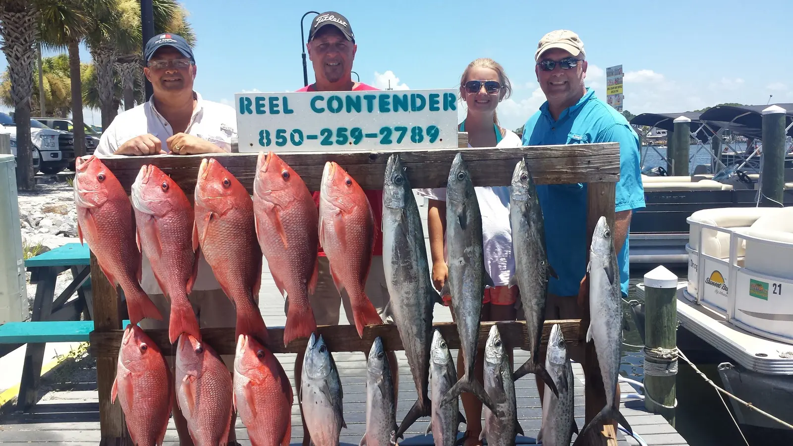 Anglers on the dock after a Reel Contender trip (30)