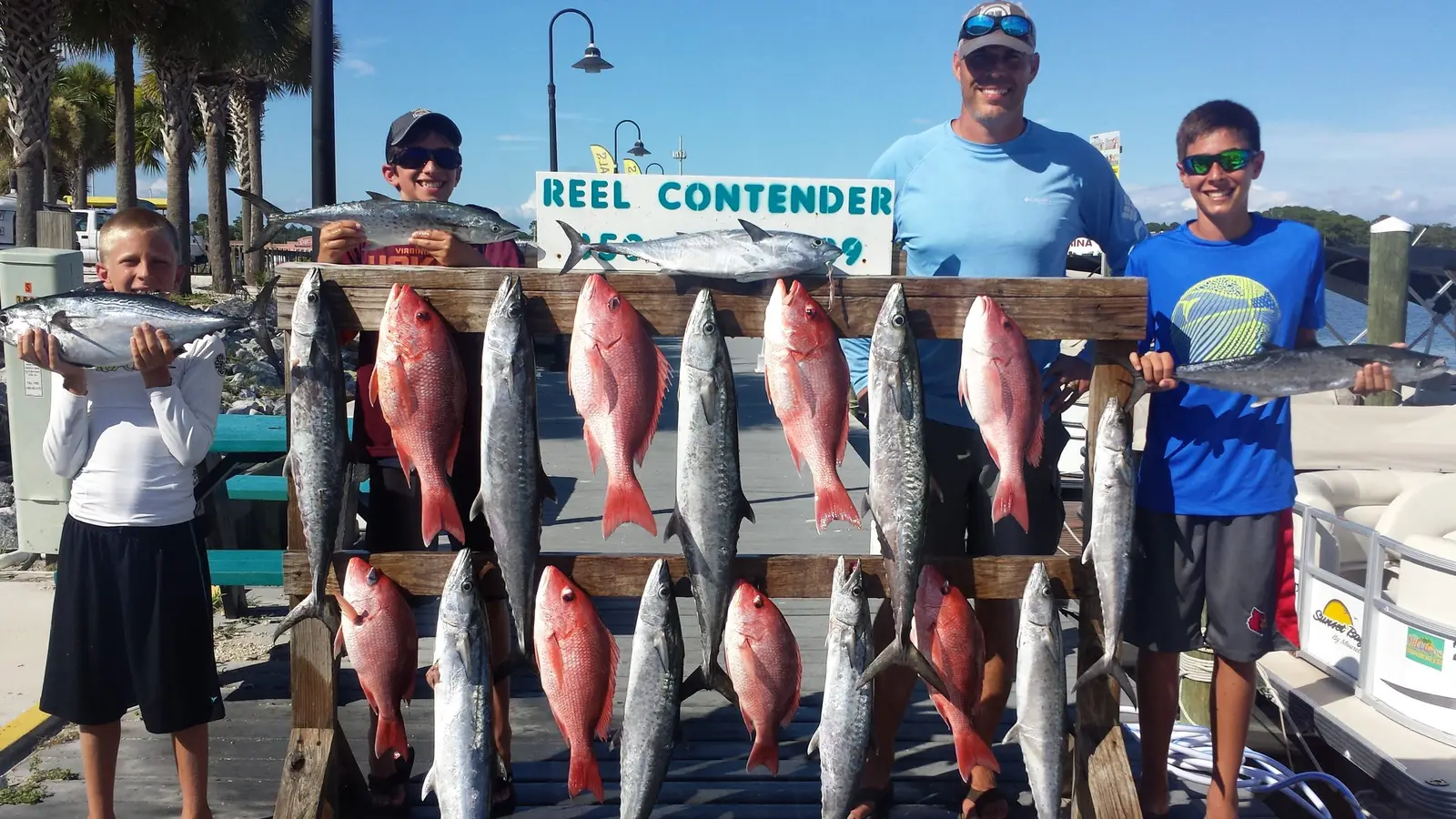 A private party fishing with Capt. David Burke (34)