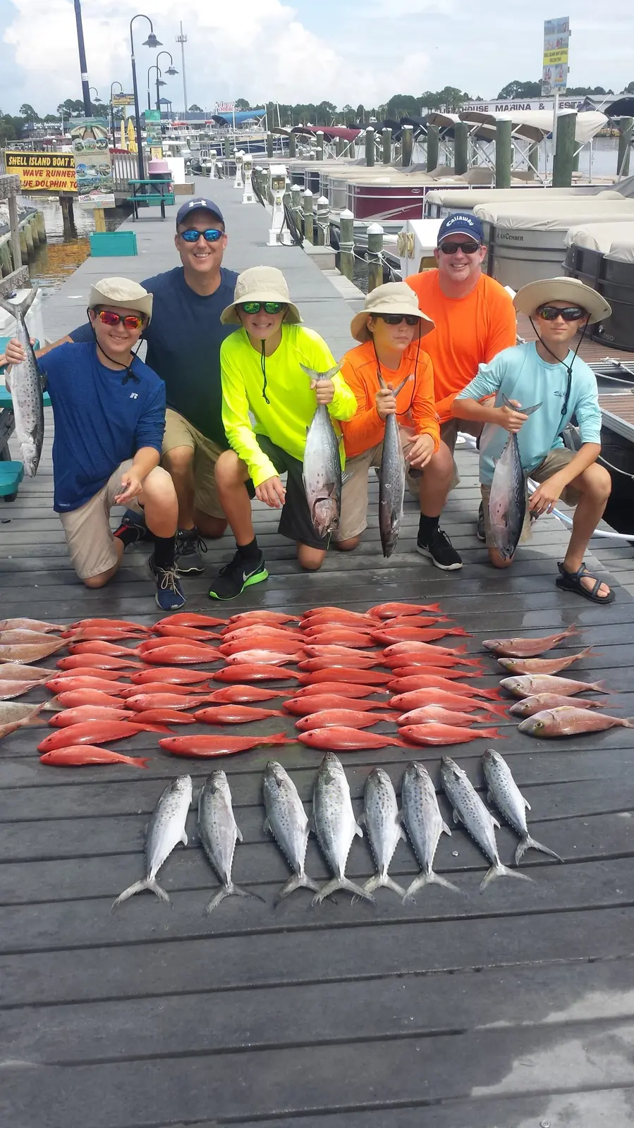 A private party fishing with Capt. David Burke (39)