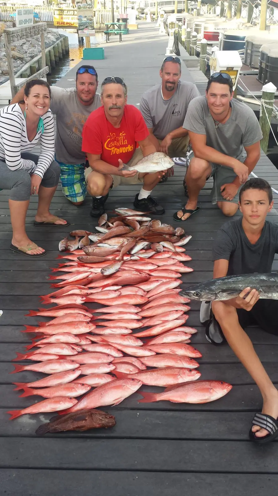 Anglers on the dock after a Reel Contender trip (40)