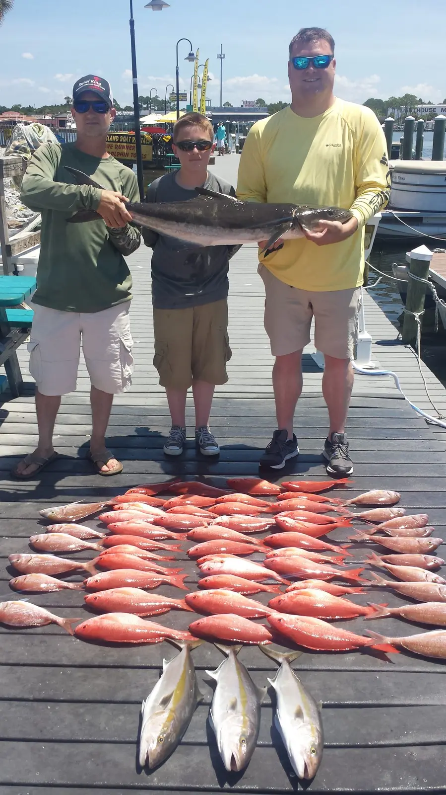 A private party fishing with Capt. David Burke (44)