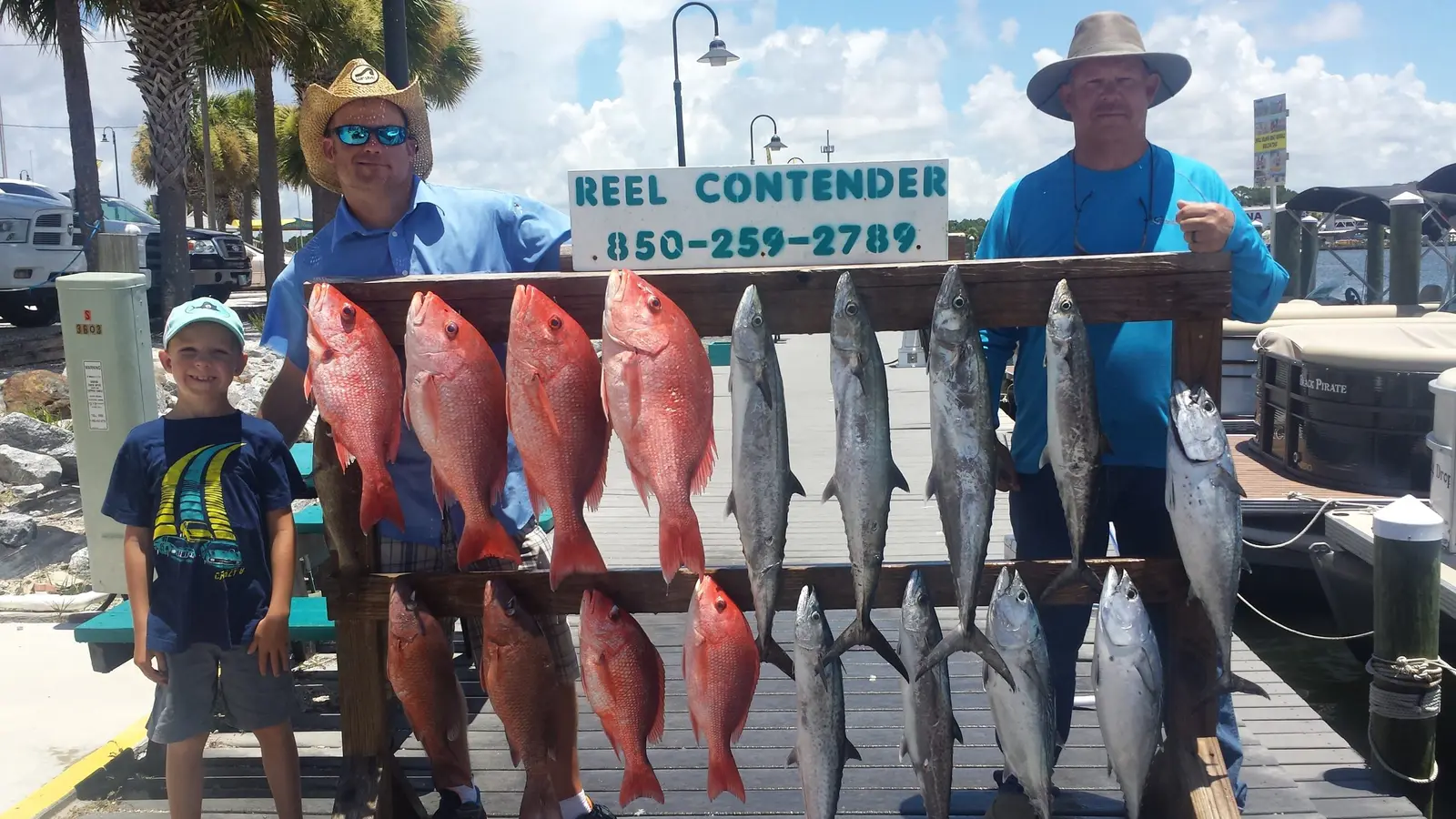 Anglers on the dock after a Reel Contender trip (45)