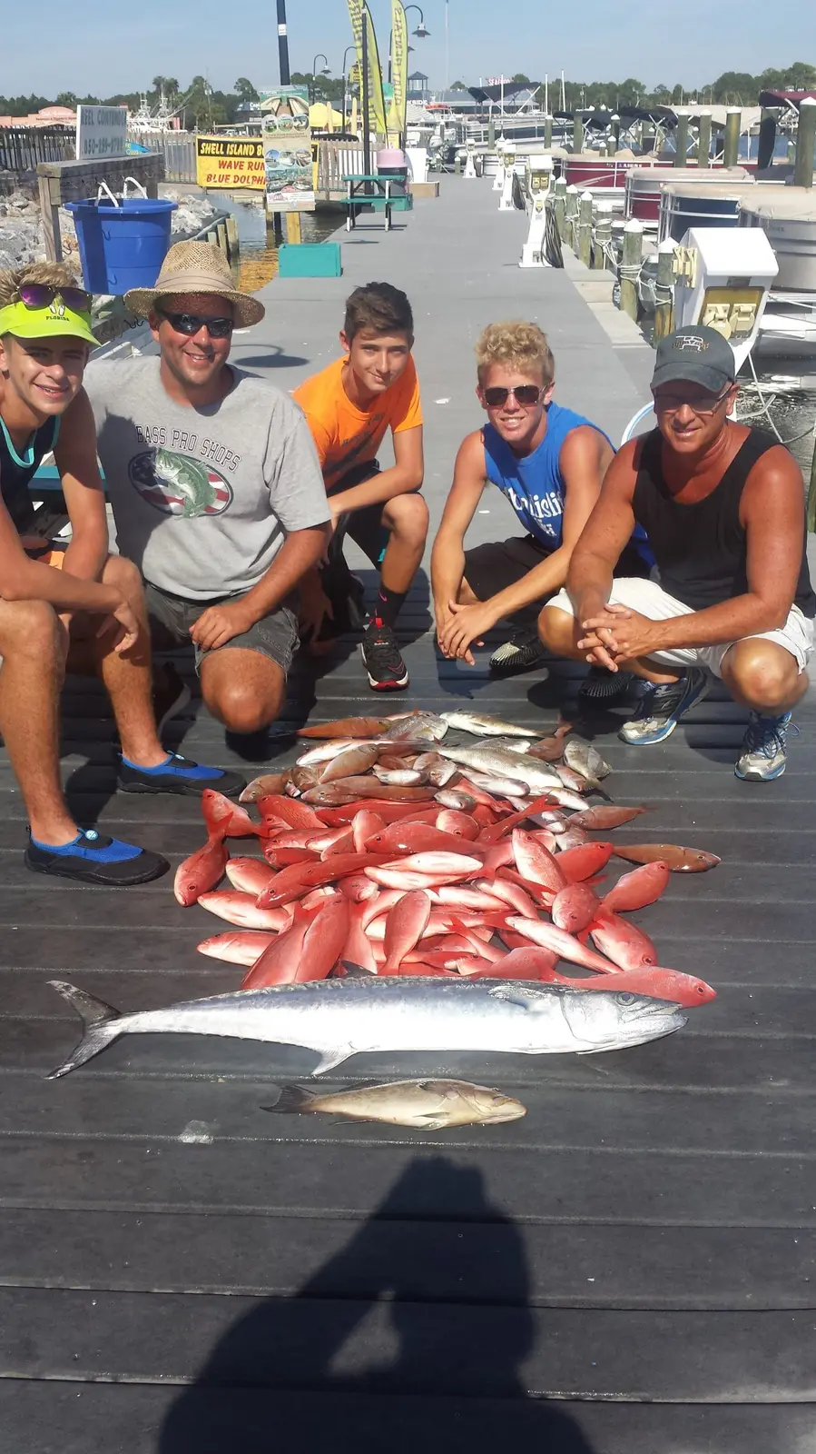 Anglers on the dock after a Reel Contender trip (50)